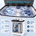 thumbnail image 4 of TABU 17.6lbs Portable Washing Machine,Electric Twin Tub Wash&Spin Combo for Apartment,Gray, 4 of 10