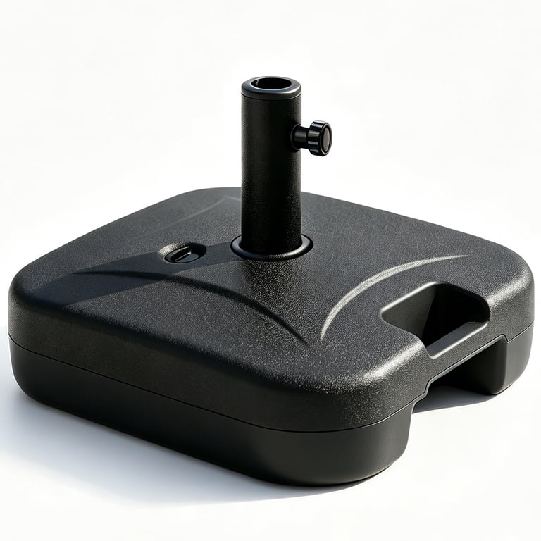 Abble Fillable Umbrella Base, 81 lbs, Black photo 1
