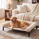 thumbnail image 1 of Cama elevada para perro, cama elevada para perros de gran tamaño, cuna portátil de refrigeración para mascotas con malla transpirable y lavable, hamaca para mascotas de interior y exterior con, 1 of 3