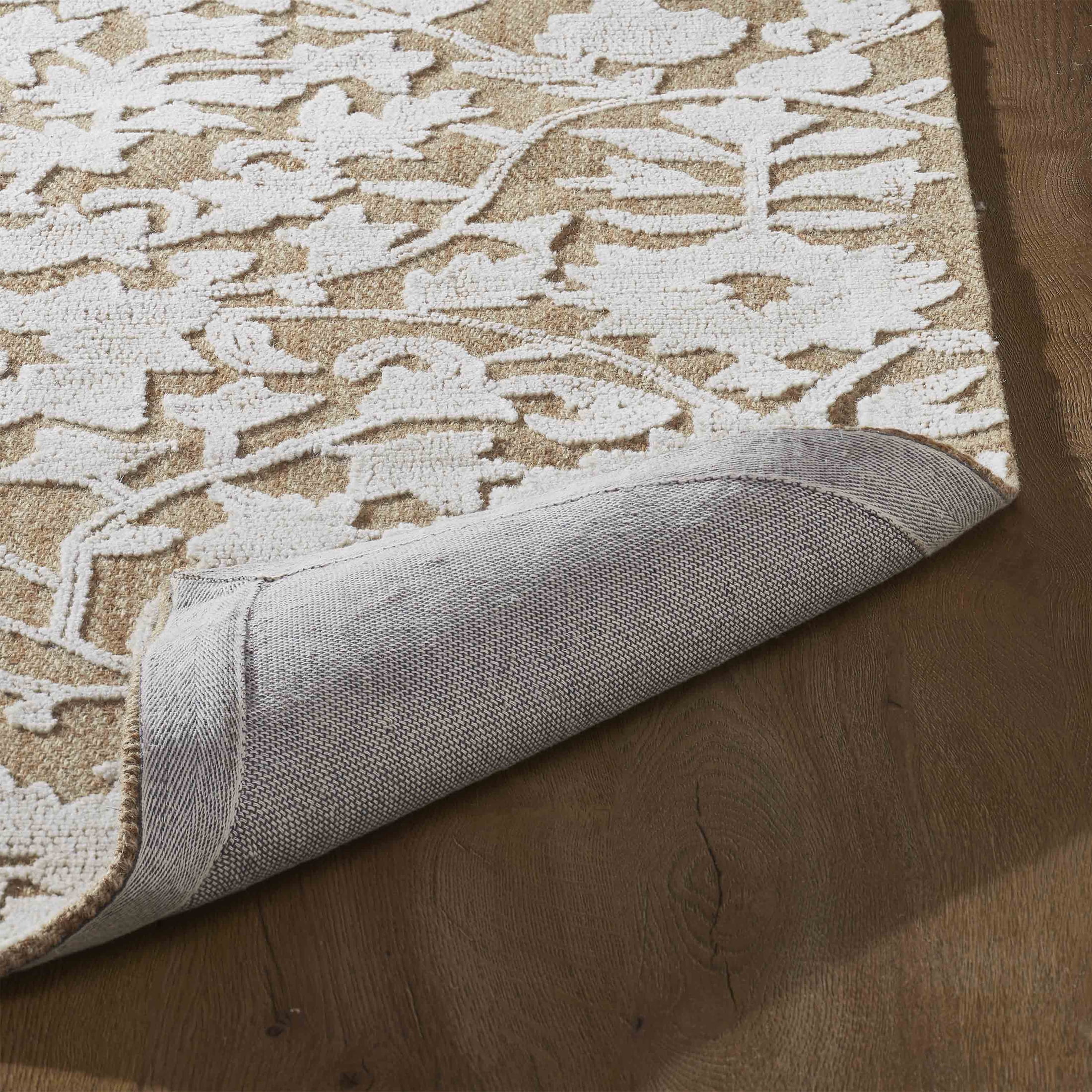 My Texas House Flora Wool Floral Indoor Area Rug, 5 ft x 7 ft