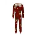 thumbnail image 3 of MIPREWUY Christmas Family Matching Jumpsuit, Long Sleeve Hooded Elk Print Zipper Closure Loungewear, 3 of 10