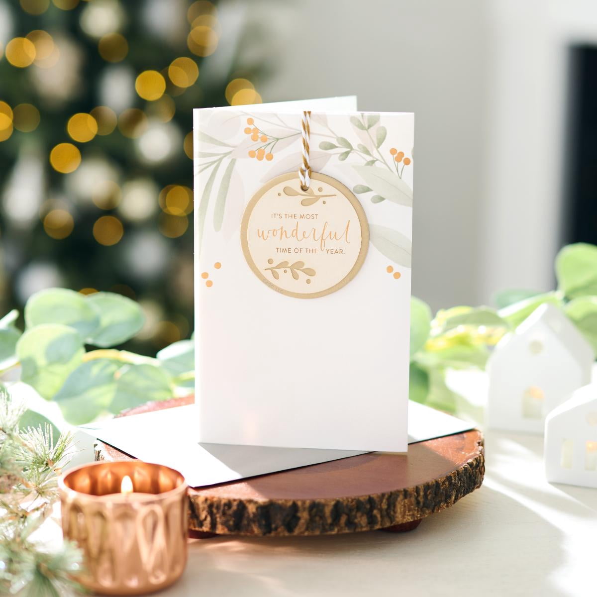 American Greetings Christmas Card with Ornament Keepsake (Joy of the Season)