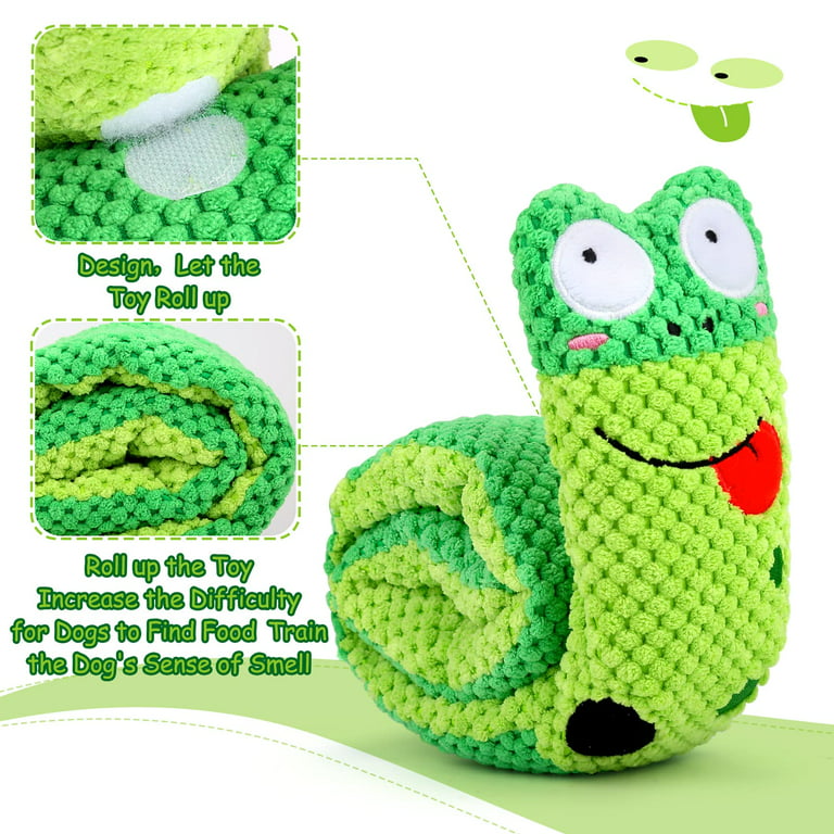AWOOF Dog Snuffle Toy, Interactive Dog Toys for Boredom,Hermit Crab Shape  Squeaky Dog Chew Toys for Small Medium Dogs Release Stress, Snuffle Toys  for