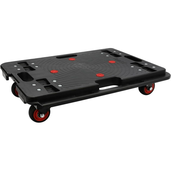 Nellyke Furniture Dolly, 4 Pack Small Flat Moving Dolly, Furniture Movers with 4 Wheels, 500Lbs Capacity, Connectable and Portable Dollies for Heavy Appliance, Black