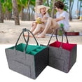 thumbnail image 2 of Misright Foldable Felt Carryall Bag Multiple Compartments For Daily life Use, 2 of 8