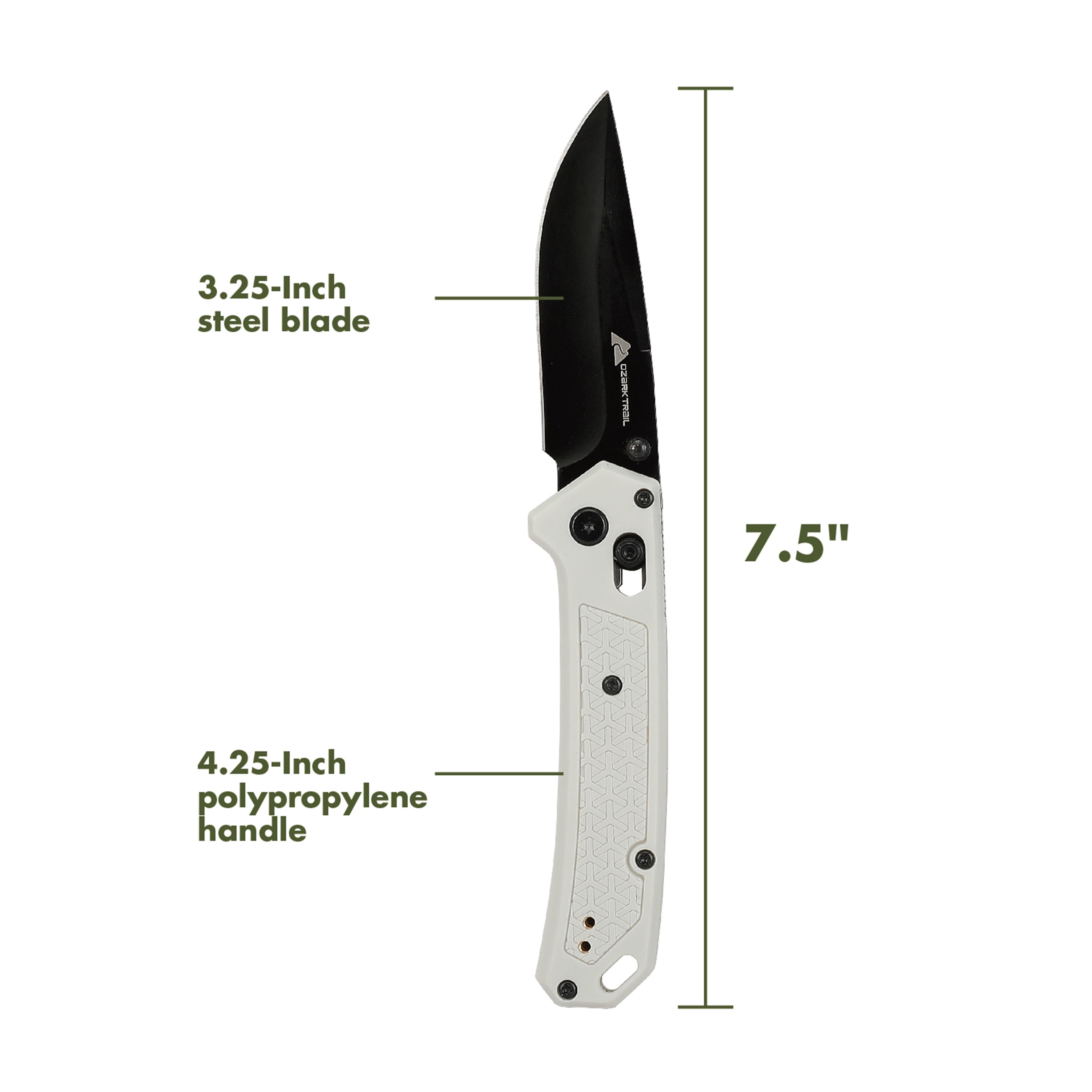 Ozark Trail Glacier 7.5 inch Shaft Lock White