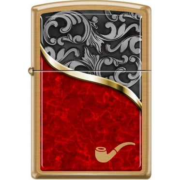 Pro-Cut ZIP-204BCI402928 2024 Zippo Black & Gray Venetian Pipe Brass Lighter