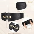thumbnail image 4 of JASGOOD Wide Elastic Belts for Women Fashion Stretch Waist Belt for Dresses Coats, 4 of 10
