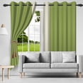 thumbnail image 3 of SUNOLIFE Green Blackout Curtains 2 Panels 52x84 Inch Omber Window Curtains for Living Room Bedroom, 3 of 5