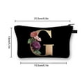 2024 Newest 26 Letter Printed Polyester Dumplings Makeup Bag With