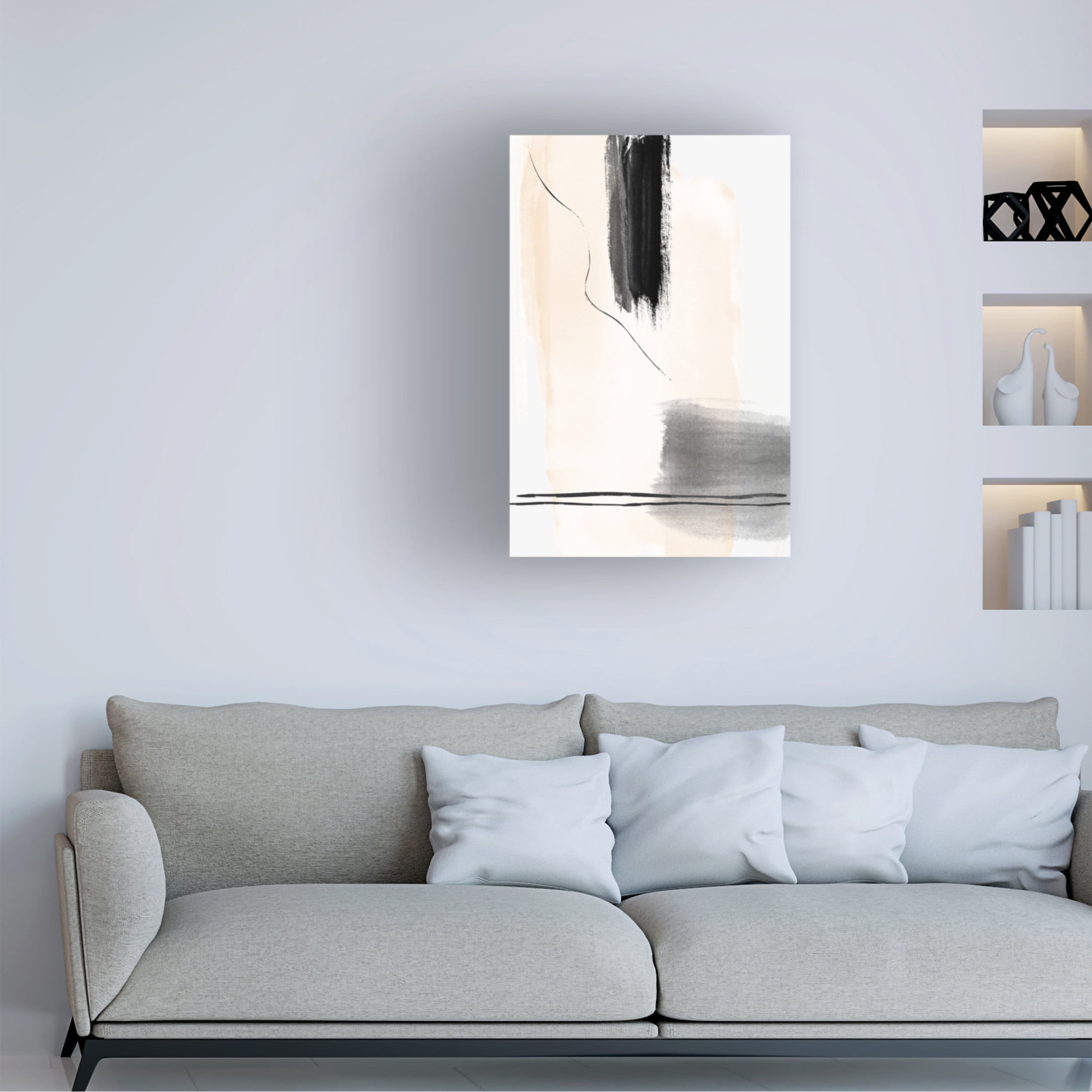 Trademark Fine Art Sally Ann Moss Neutrals 1 Canvas Wall Art