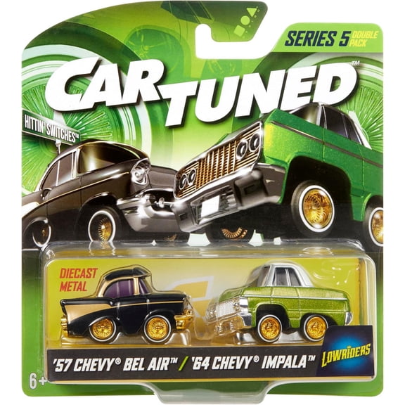 Car Tuned 541967-XX2 Lowriders Series 5 Chevrolet Double Pack Cars Diecast Model Cars - Set of 2