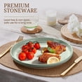 thumbnail image 3 of Vesteel Dinner Plates Set of 6, 10.2inch Ceramic Stoneware Sets for Home Restaurant, Large Dinnerware for Serving Steak, Pizza, Dishwasher & Microwave Safe, 3 of 8