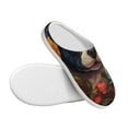 thumbnail image 3 of Wukai Cute Colorful Flower French Bulldog Print Women's Indoor Bedroom Slipper Slip On Shoes, Unisex House Shoes with Anti-Skid Sole for Men, Gift for Women Men-8, 3 of 7