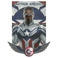 thumbnail image 2 of Men's Marvel The Falcon and the Winter Soldier Captain America Shield Wings  Graphic Tee White X Large, 2 of 5