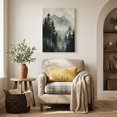 thumbnail image 4 of Canvas Wall Art, Black Forest Framed Canvas Prints for Living Room Office, Nature Mountain Pine Tree Vintage Large Gallery Wrapped Wall Decor for Home Office, Gifts, 16"x24" Ship Next Day, 4 of 9