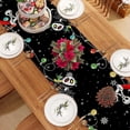 thumbnail image 3 of Linen Christmas Table Runner 120 Inches Long Christmas Xmas Winter Holiday Home Kitchen Dining Room Table Decorations, 3 of 5