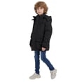 thumbnail image 4 of WenVen Boy's Puffer Jacket Thicken Winter Coat Windproof Winter Jacket Black 10/12, 4 of 11