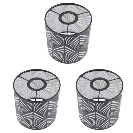 3 Count Lampshade Pendant Shades Chandelier Light Socket Black
