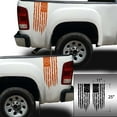 thumbnail image 2 of Betsy Ross Flag 1776 Distressed American USA US Flag Rear Truck Bed Vinyl Decal Sticker fits Most Pickup Trucks EUA Flag Rear Graphic Founding Fathers Flag 13 Stars (11" x 25", Orange), 2 of 8