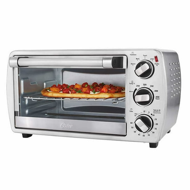 Oster 6 Slice Convection Countertop Oven Brushed Stainless Steel