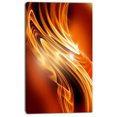thumbnail image 2 of Golden Abstract Fractal Design - Large Abstract Canvas Art, 2 of 3