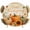 Brown, variant on Round Table Cover 45-54 Inch Fall Thanksgiving Waterproof Reusable Table Cloth Round Fitted Vinyl Tablecloth with Elastic Edged for Parties Outdoors, Orange Green Pumpkin Maple Leaf Beige