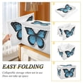 thumbnail image 4 of Foldable Fabric Storage Bin With Handle Collapsible Basket Box Storage With Lid Organizer Flat Design Butterfly, 4 of 7