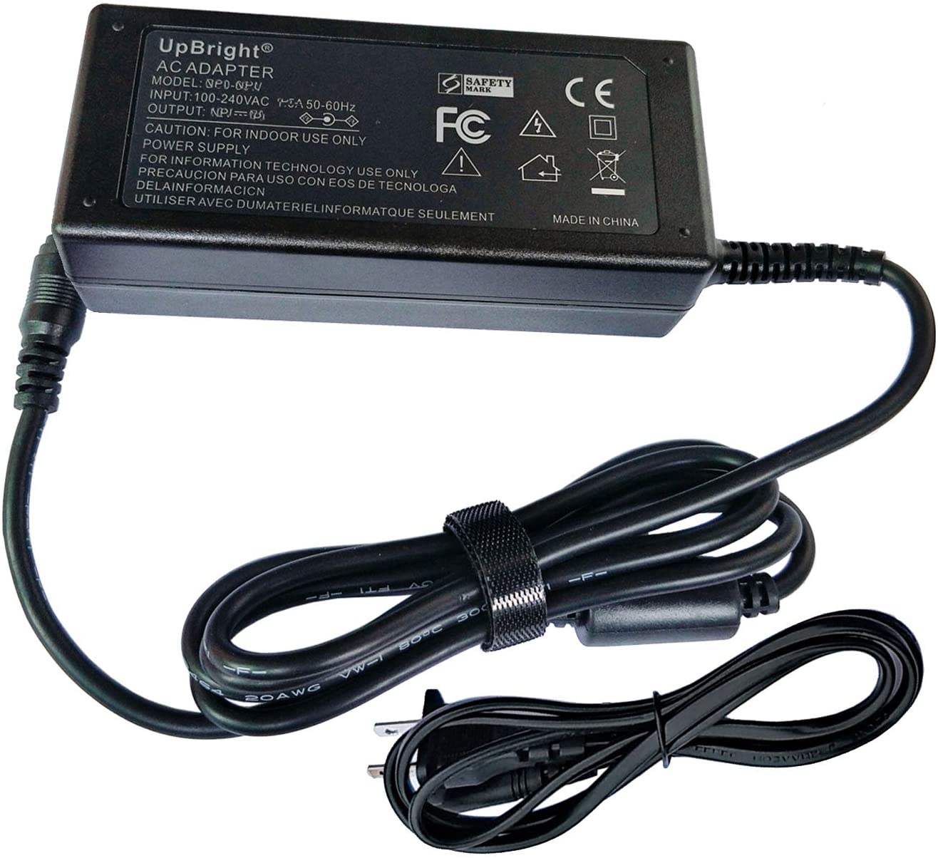 UPBRIGHT AC Adapter Compatible with HP Omen 25 Z7Y57AA Z7Y57A9 HSTND-9481-F 916600-001 Z7Y57AA#ABA Z7Y57A9#ABA X 25 X25 4NK94AA 4NK94AA#ABA 25f 4WH47AA 4WH47AA#ABA HSD-0021-Q L40999-001 Gaming Monitor - image 1 of 5