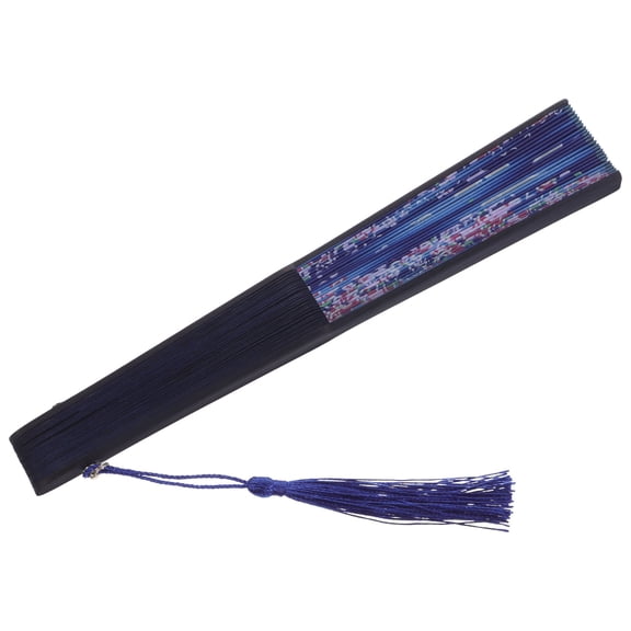 MERRYHAPY Handmade Folding Fan with Unique Tassel for Party Decoration, Lightweight and Elegant, 1 Pc