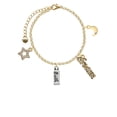 thumbnail image 2 of Delight Jewelry Silvertone Faith Goldtone Dream Big Charm Bracelet, 7.5+2" Extender, 2 of 4