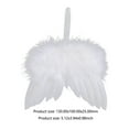 thumbnail image 2 of HUISZJ 10 Pcs White Angel Mini Christmas Tree Decoration Angel Wing Decor Supplies (Wing), 2 of 9