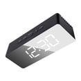 thumbnail image 1 of pitrice Plastic Digital Alarm Angle Adjustable Acrylic Screen 5V 2A Cable Power Projector Clock Home Hotel Thermometer Clocks White Light Type 2 1Set, 1 of 6