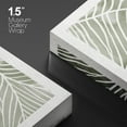 thumbnail image 2 of IDEA4WALL Adhesive Canvas Print Wall Art Set reen White Tropical Island Palm Leaves Wall Decor Bohemian Nature Botanical Illustration Artwork for Living Room, Bedroom, Office - Canvas 16"x24"x2, 2 of 5