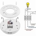 thumbnail image 3 of Infrared Motion Sensor Indoor Ceiling Mount Light Control 360° 6m Range Light Sensor White, 3 of 5