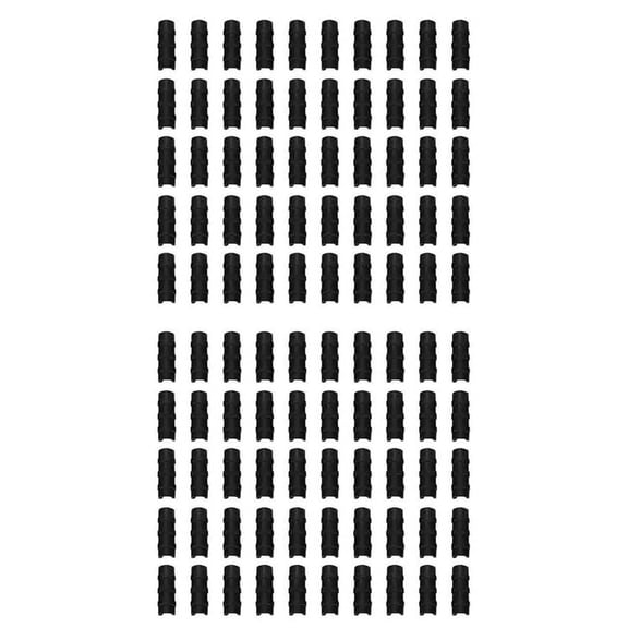 100PCS Black Greenhouse Plastic Film Frame Pipe Tube and Film Clip Clamp Connector Kit Garden Tool 20mm
