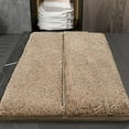 thumbnail image 2 of sruoe Bath Mat Rugs, Bath Mats for Bathroom Floor, Extra Absorbent Quick Dry Bathroom Mats, Washable Bath Rugs and Mats, Bath Carpet for Shower, Polyester, Khaki, 2 of 6