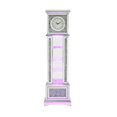 thumbnail image 4 of Quartz Mechanism Grandfather Clock with Led Mirrored & Faux Diamonds, Classical Roman Numeral Clock Number Grandfather Clock for Home Living Room, 4 of 9