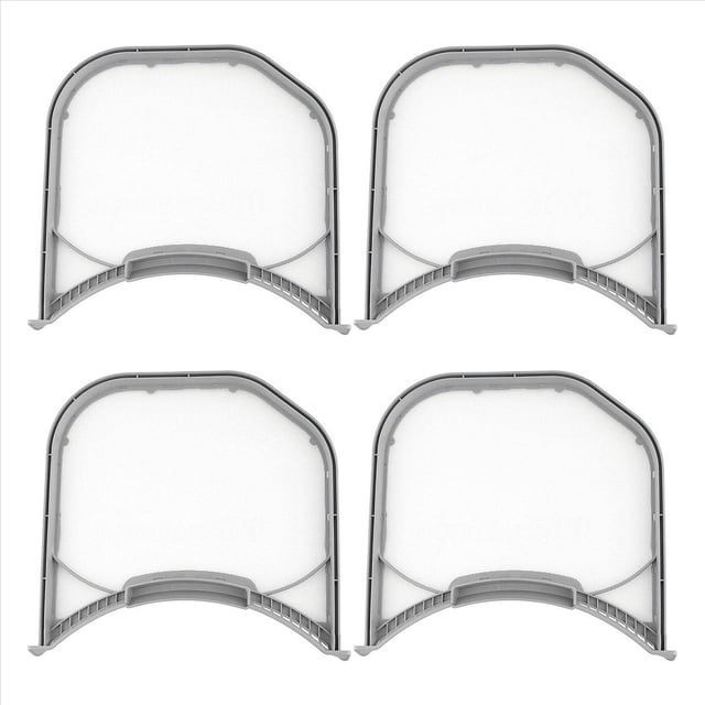 4X Conjunto de Filtro de Pelusa del Secador Compatible con Electronics Adq56656401 Filtro de Pantalla de Pelusa del Secador