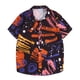 thumbnail image 1 of Camisas Para Hombre Verano nueva camisa a rayas todos los hombres casual chirt manga corta (Black, 3XL), 1 of 3