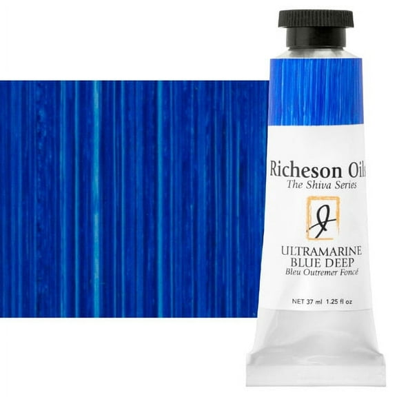 Shiva Signature Artist Oil Color - Ultramarine Blue Deep, 1.25 oz Tube