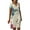 Beige Womens Summer Dress, variant on USSUMA Summer Dresses For Women 2022 Beach, Summer Linen Dress for Womens Short Sleeve V Neck Shift Dresses Floral Bird Print Knee Length Sundress Midi Dress