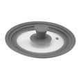 thumbnail image 1 of Tapa universal para sartenes Tapa de vidrio templado con borde de silicona resistente 16 a 18 a 20CM, 1 of 9