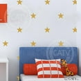 thumbnail image 4 of Stars 5" set of 20 Wall Pattern Decal Vinyl Sticker Size: 5" x 5" each - Color: Metallic Gold, 4 of 5
