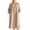 06# Khaki, variant on UKHCCC Women's Linen Cotton Loose Fit V-Neck Midi Dress with Pockets Casual Summer Flowy A-Line Silhouette Solid Button Detail S-3XL