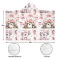 thumbnail image 3 of Wearable Blanket,Fairy Princess Mushroom Pattern Hooded Wearable Sherpa Blanket for Adults & Teens,Winter Poncho Shawl Wrap Cape Thick Warm,60"x80", 3 of 5