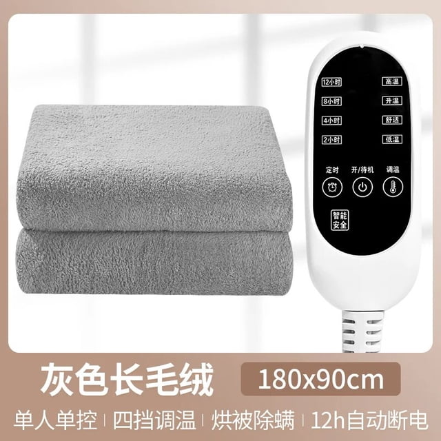 Manta eléctrica calentada con calefacción de tamaño King, manta mullida con peso térmico, calentador de invierno, muebles de dormitorio a cuadros, XF20XP