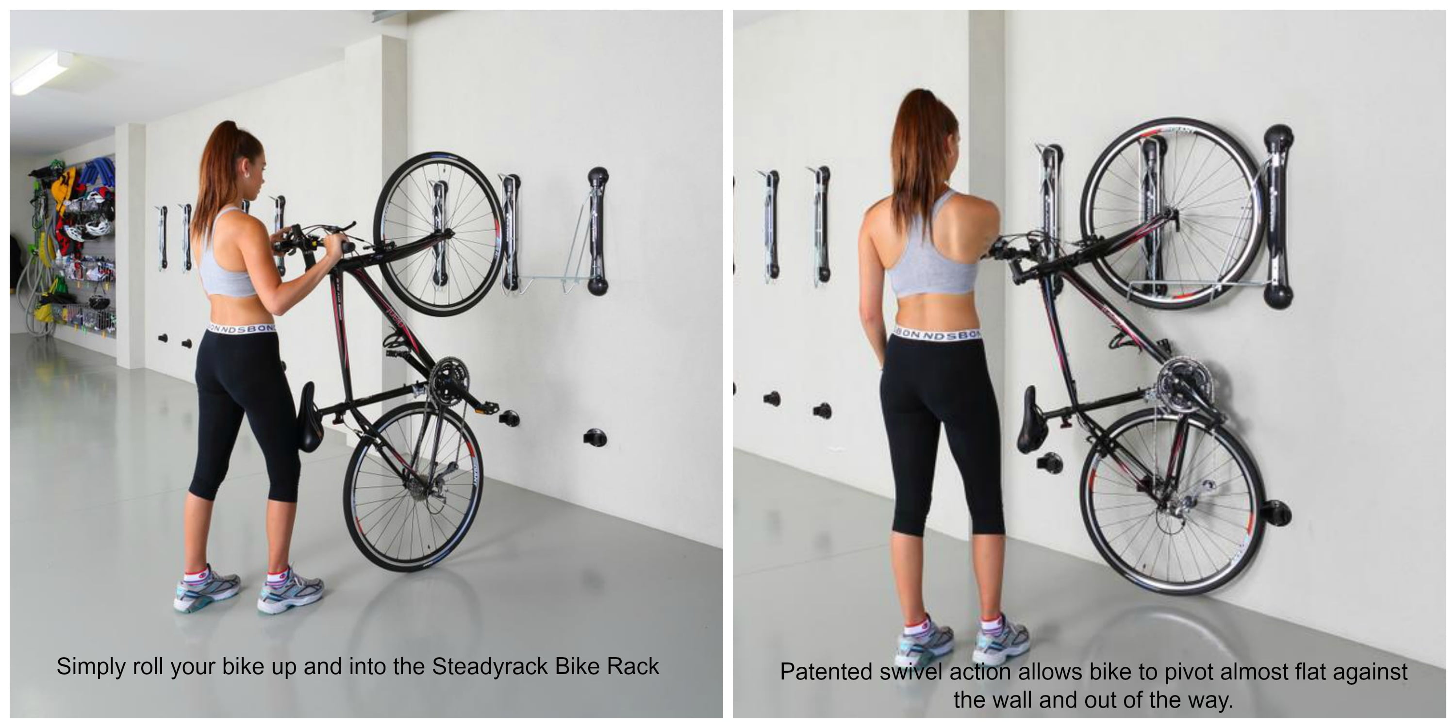 pivoting bike hanger