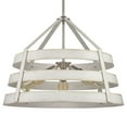 thumbnail image 3 of Atlas Lighting and Home 5-Light Coastal Driftwood Style Chandelier - 24" - White and Satin Nickel, 3 of 4