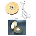 thumbnail image 3 of TISHITA Illuminated LED Light Base Acrylic Indicator Light for Crystals Ball Art Crafts 150mm_White Light, 3 of 8
